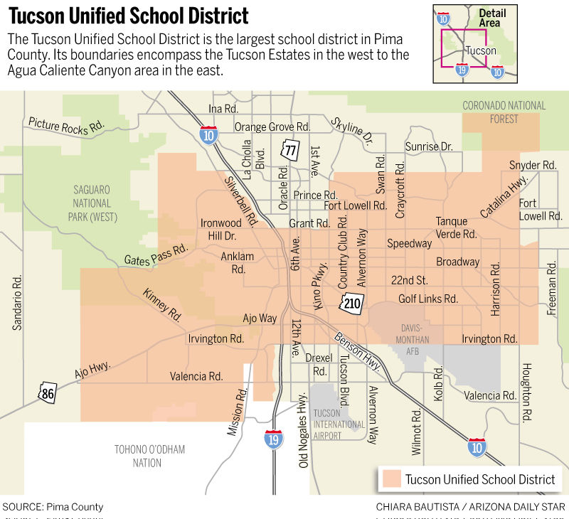 Tucson Unified School District map
