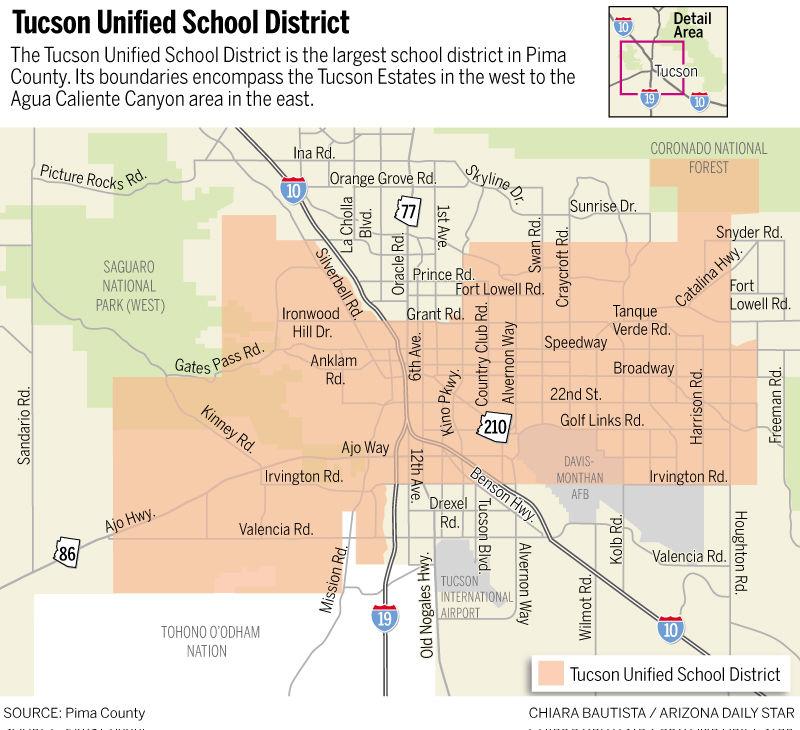 Tucson Unified School District map