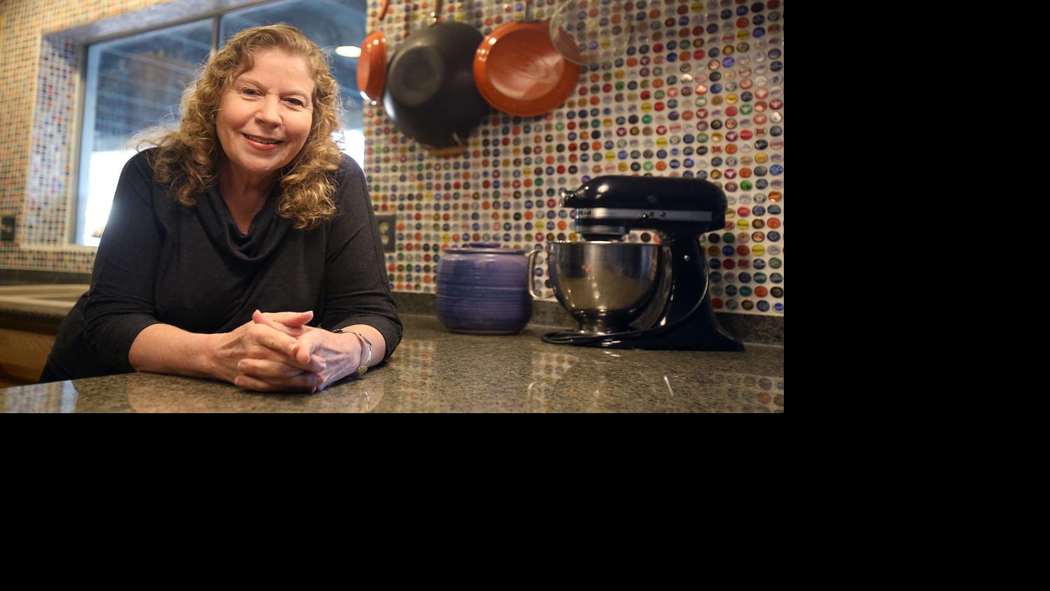 Recycled bottle caps add snap to kitchen