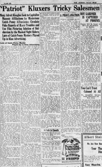 'Patriot' Kluxers tricky salesmen