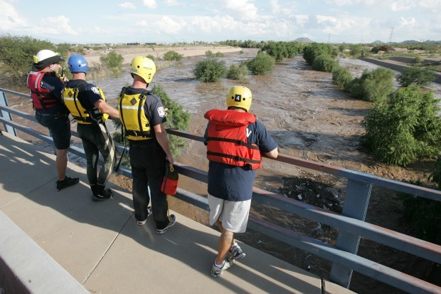 Firefighters search for missing man