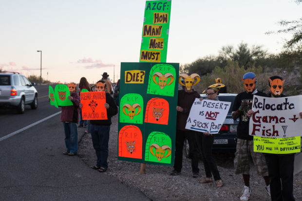 Friends of Wild Animals protest