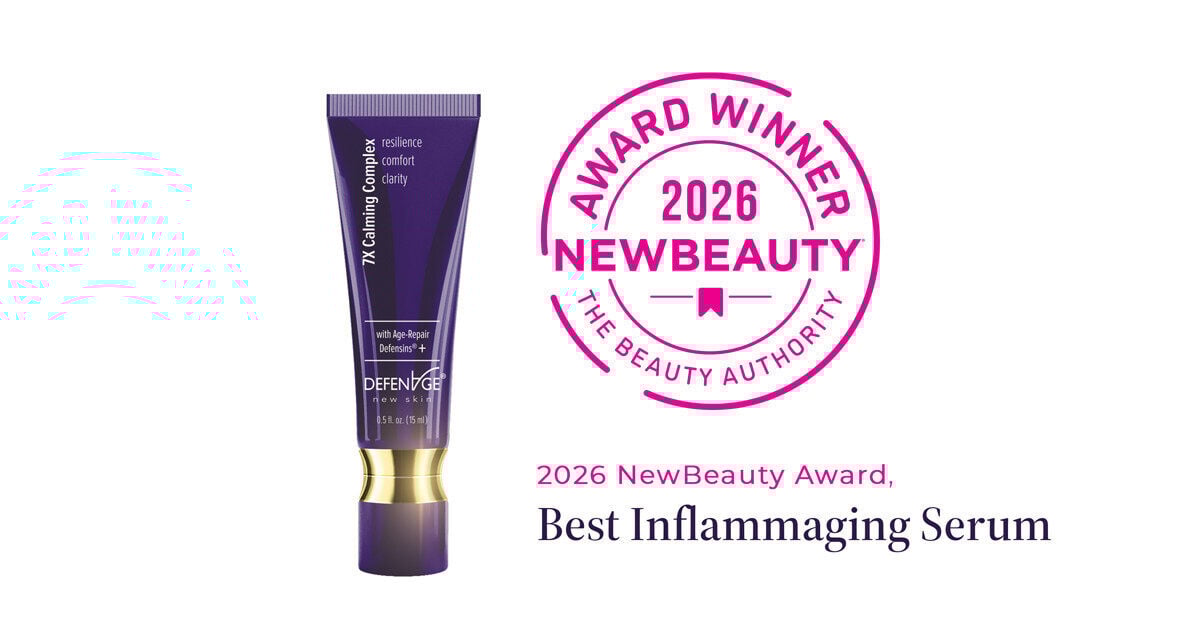 DefenAge's 7X Calming Complex Wins NewBeauty Award for "Best Inflammaging Serum"