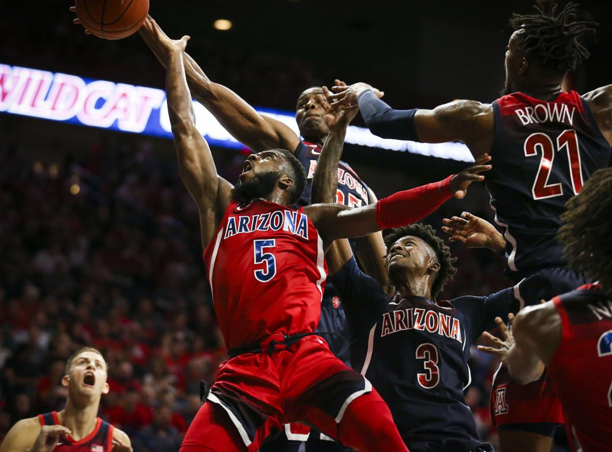 Photos Arizona Wildcats Red Blue Basketball Game Arizona Wildcats Basketball Tucson Com