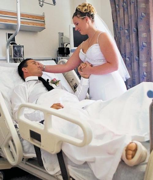 Accident prompts an impromptu wedding  