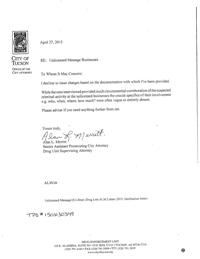 City declines to press charges