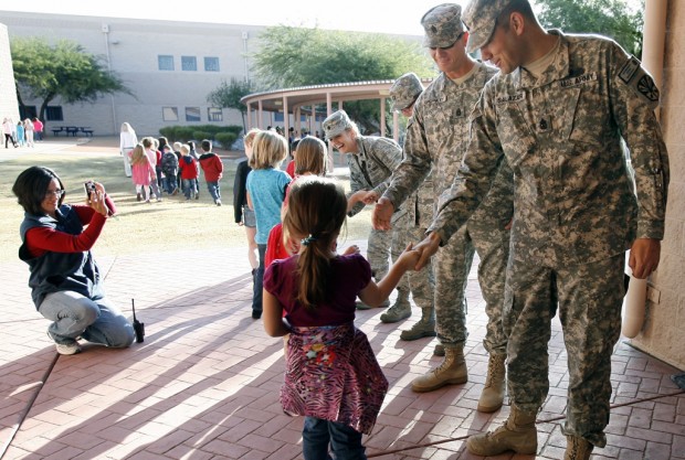 Wilson K-8 students give personal thanks to troops   
