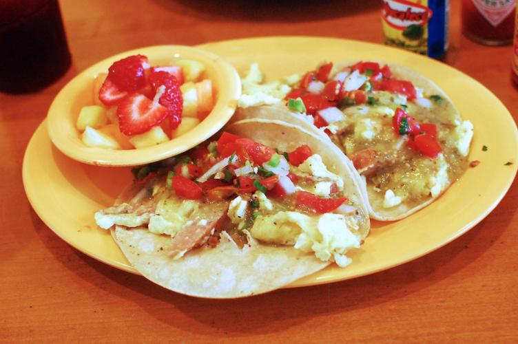 Breakfast tacos at Baja Cafe