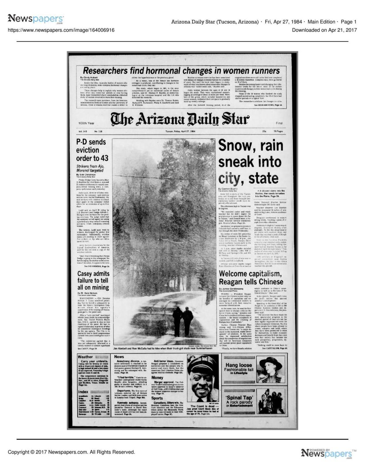 Arizona Daily Star front page April 27, 1984.pdf