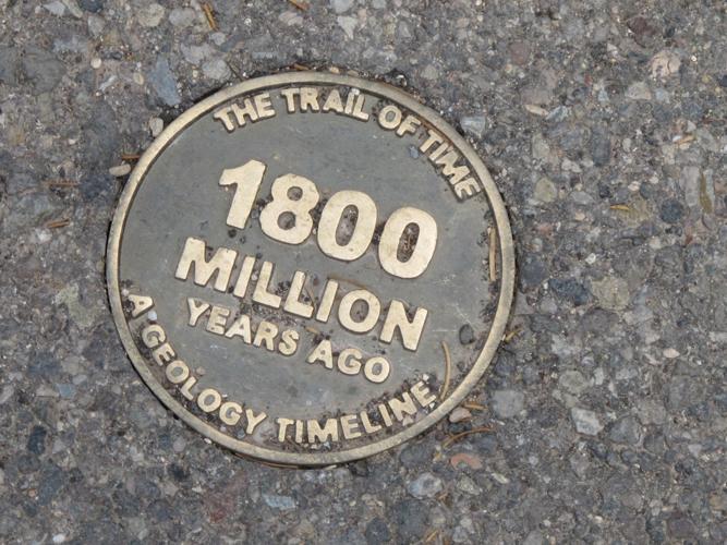 Marker along trail