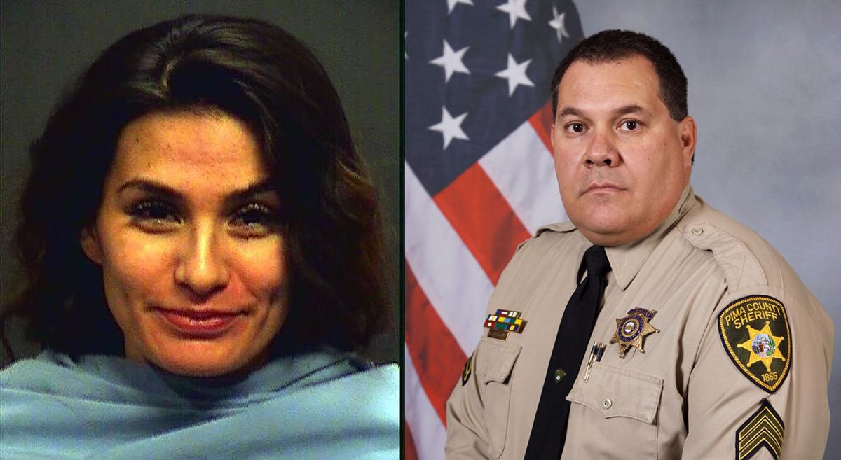 Yesennia Gonzalez and Sgt. Mark Bustamante