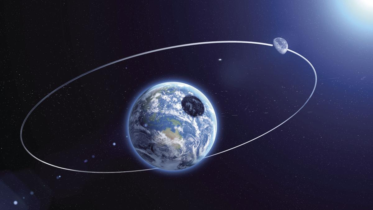 Solar Eclipse of Sun by the Moon. 3d rendering