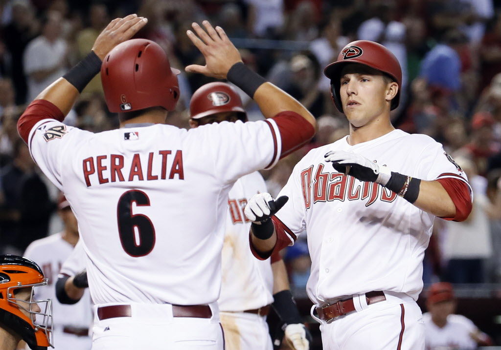 D-backs' manager Chip Hale is impressed with David Peralta's improved swing