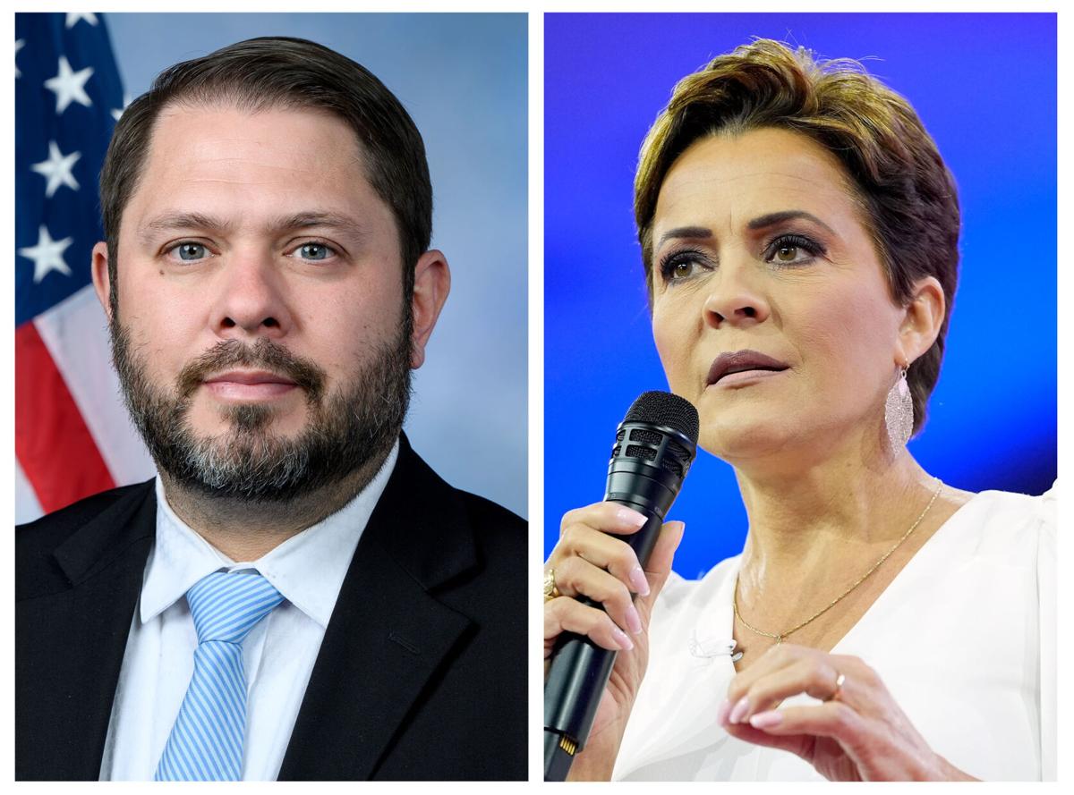 Ruben Gallego and Kari Lake