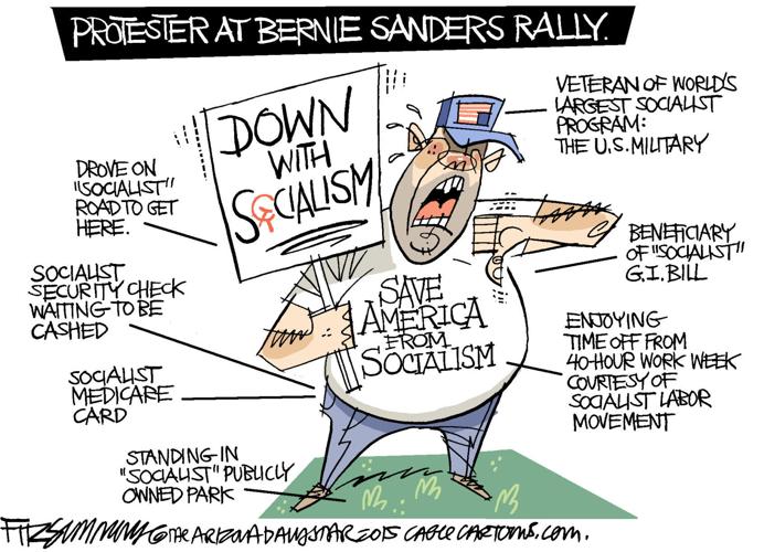 Daily Fitz Cartoon: Bernie Sanders