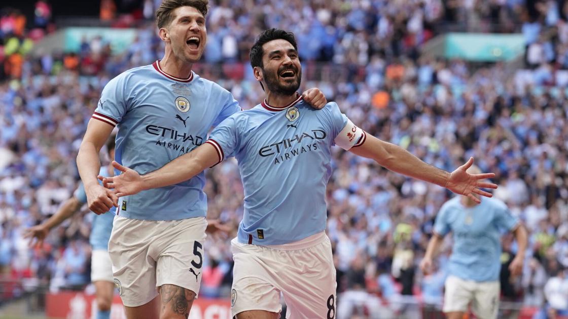 Man City wins FA Cup final, completes second leg of treble bid