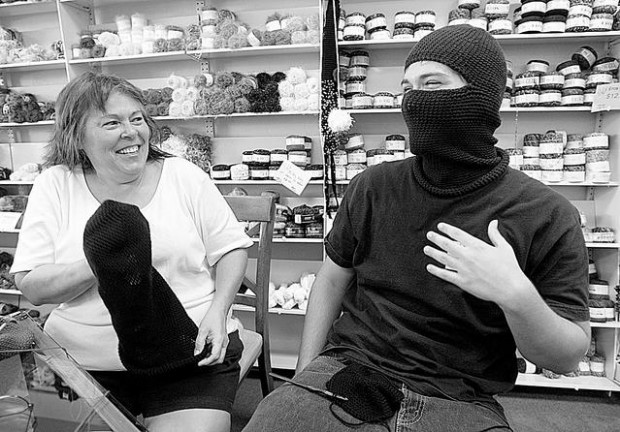 Knit gifts carry hopes of safety  