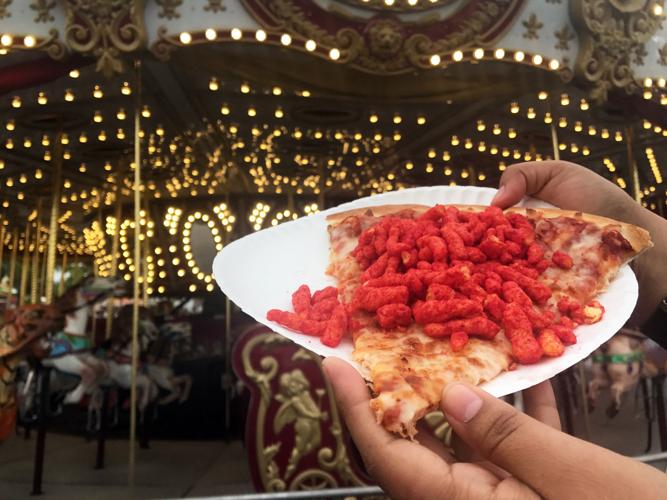 Hot cheeto pizza