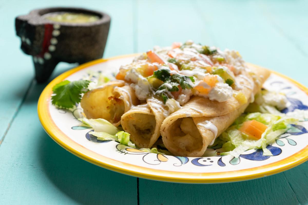 Simple potatoandcheese flautas come together like a Wordle solution