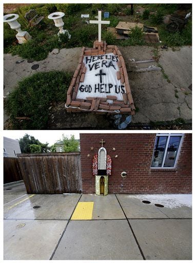 Before and after Katrina: Makeshift tomb to memorial