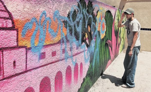 Vandals deface Armory Park mural  
