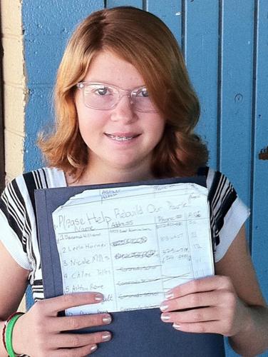 Catalina girl lauded for work to replace burned playground    