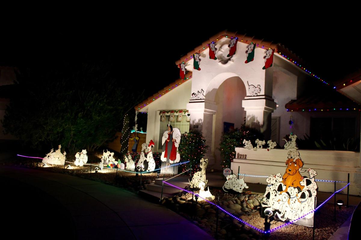 This northwest Tucson neighborhood combines Disney and Christmas lights