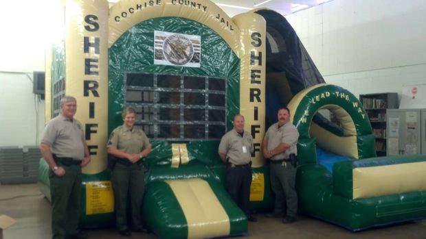 Cochise County unveils latest crime-fighting tool: a jumping castle