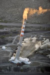 Iconic smelter stacks are toppled in El Paso