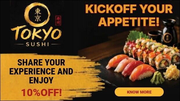 Tokyo Sushi ad 9-23