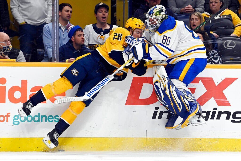 APTOPIX Sabres Predators Hockey