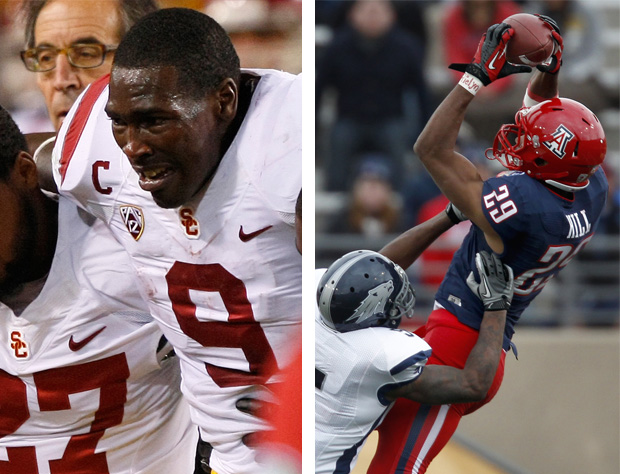 Injured star WRs - USC's Marqise Lee and Arizona's Austin Hill