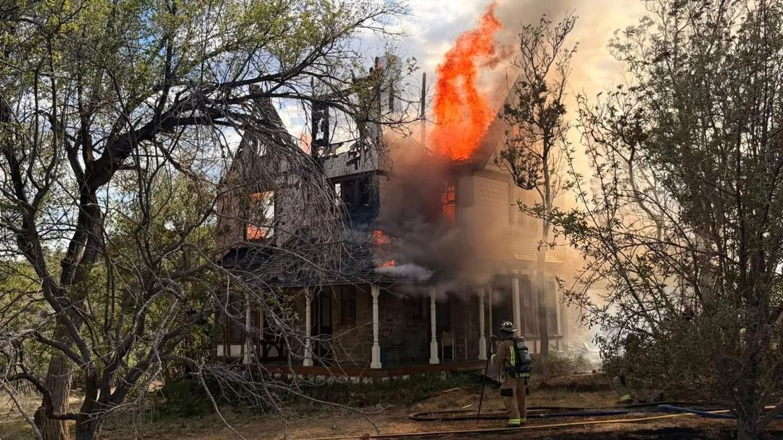 Northern Arizona 'Castle' goes up in smoke
