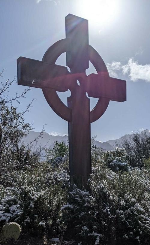 Campus---Memorial-Garden---Cross-with-Snow-and-Sun-Burst---DLE---Edited-down---2-12-23.JPG