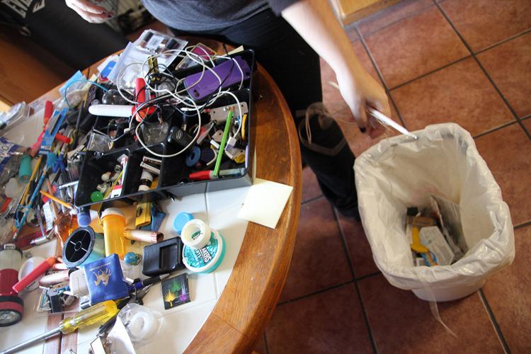 Junk drawer: Trash anything you don't need