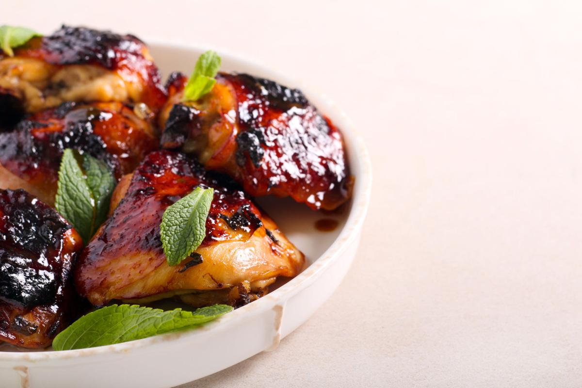 Lime and mint chicken thighs