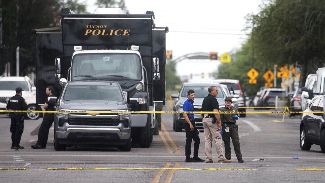 Photos: Investigators on scene in downtown Tucson shooting which injured 9, one in custody