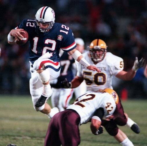 Bear Down, blue and white …