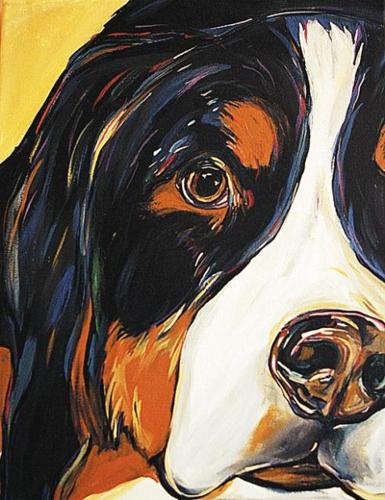 Pet project: dogs on canvas  