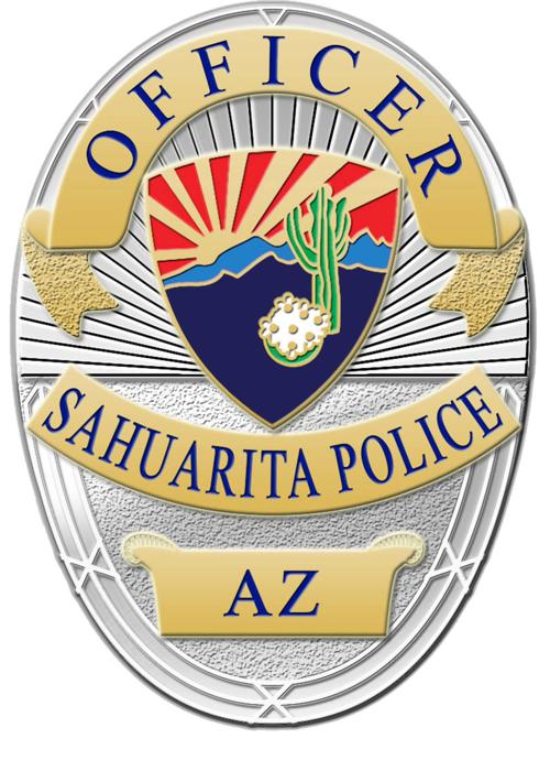 New Sahuarita police badge