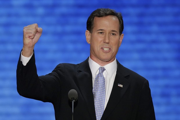 Speeches by Santorum, Christie stray from reality    