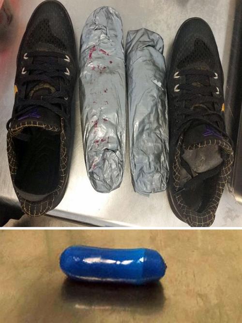 tucson shoes custom drugs Customs body Nogales in agents from shoes, seize