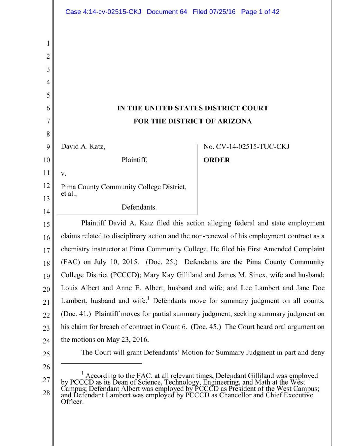 Read the judge's order