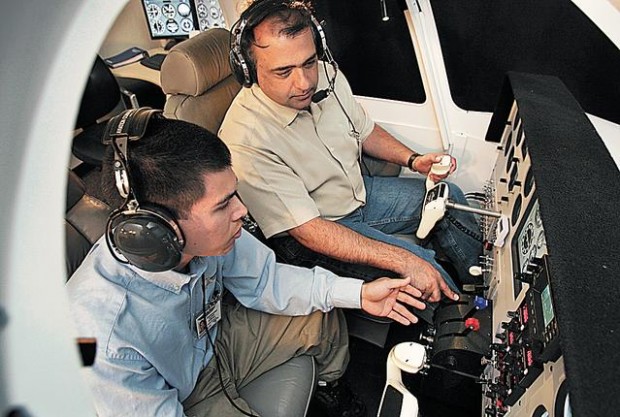 Flight-simulator lessons are grounded in safety  