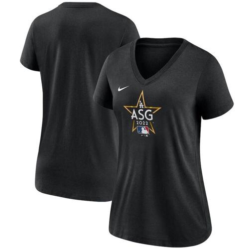 Nike Women's 2022 MLB All-Star Game LA Tri-Blend V-Neck T-Shirt - Black.jpeg