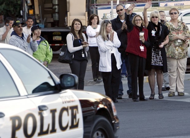 Rep. Giffords departs Tucson