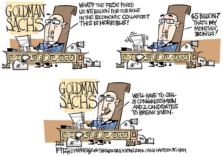 Daily Fitz Cartoon: Wall Street