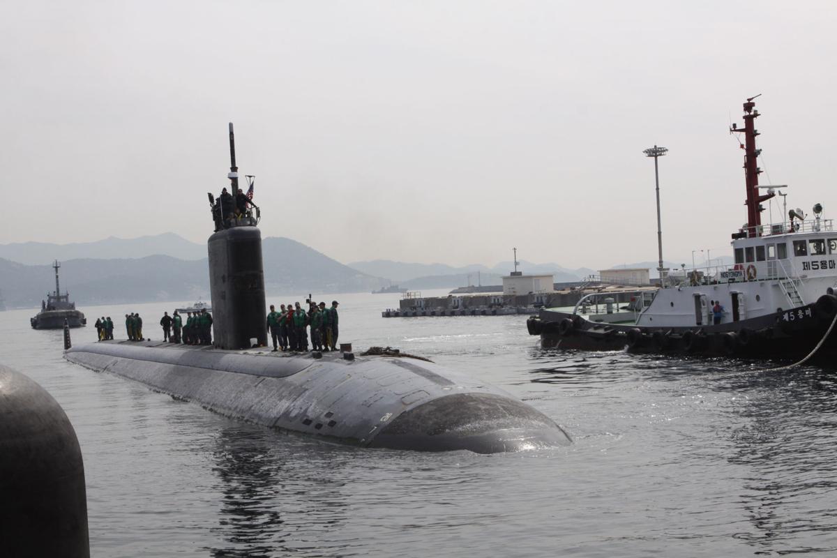 USS Tucson visits Chinhae