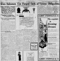 Klux salesmen use forged oath of vicious obligations