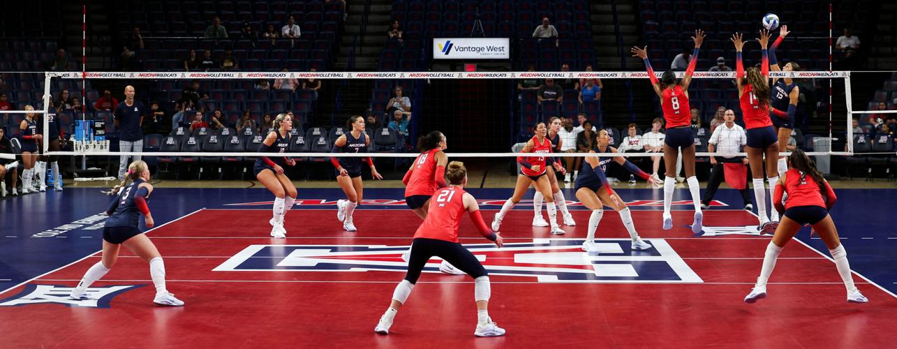 Red vs Blue volleyball match